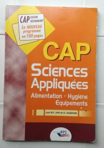 Sciences appliquées ou sciences de l'alimentation CAP Pâtissier