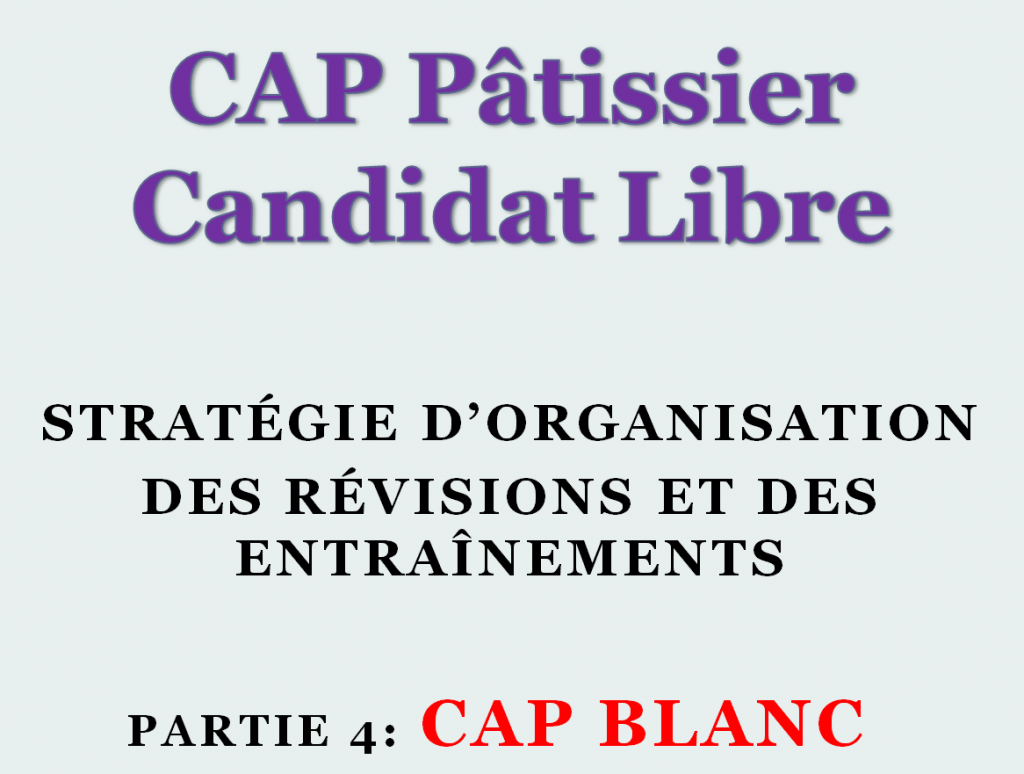 Mallette CAP Pâtisserie - Candidat Libre